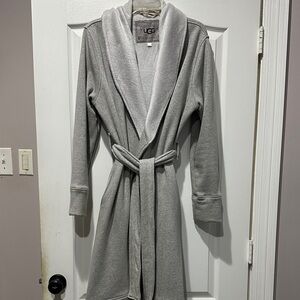 UGG Light Gray Belted Robe